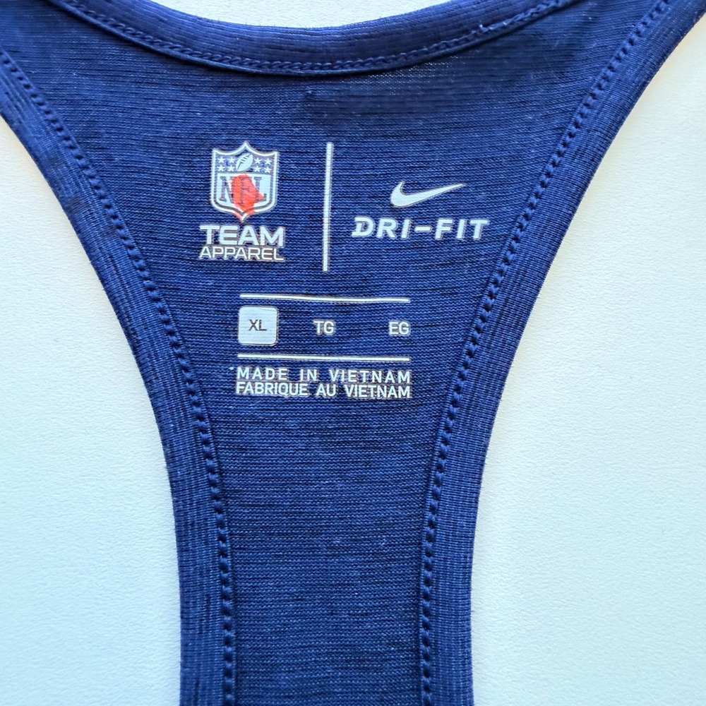 Nike Women Dallas Cowboys Rhinestone Dri-FIT Tank Top Sporty‎ Athletic Running - Picture 8 of 9